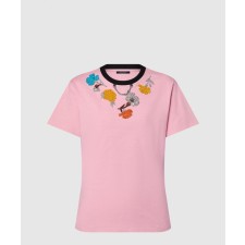 [LOUIS VUITTON-루이비통]엠브로이더드 카네이션 티셔츠 1AFTCO