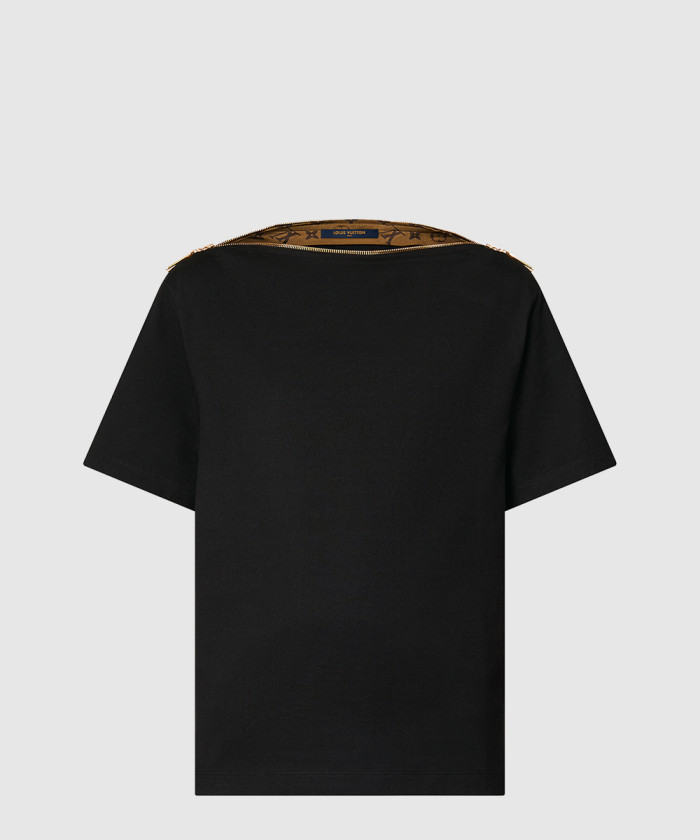 [LOUIS VUITTON-루이비통]지퍼 네크라인 바토 티셔츠 1AFGQM