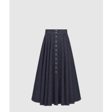 [DIOR-디올]스냅 미디 스커트 442J2