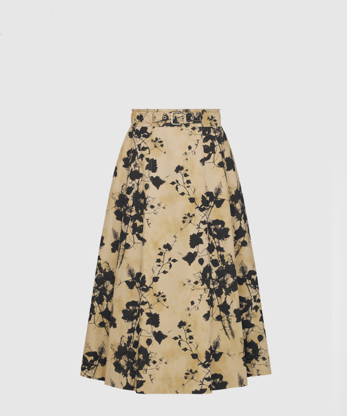 [DIOR-디올]플레어 미드 스커트 427J6