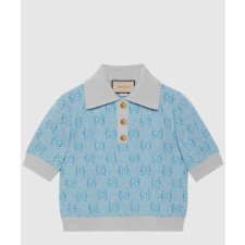 [GUCCI-구찌]GG 울 자카드 폴로 773631