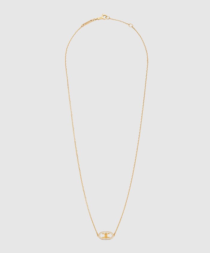 [CELINE-셀린느]마이용 트리옹프 다이아몬드 목걸이 46X766