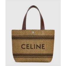 [CELINE-셀린느]미니 카바스 라피아 효과 텍스타일 카프스킨 116992