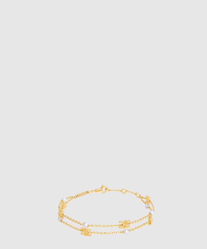 [CELINE-셀린느]트리옹프 펄 더블 팔찌 460PL6