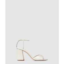 [JIMMY CHOO-지미추]Saeda Sandal Block Heel 85