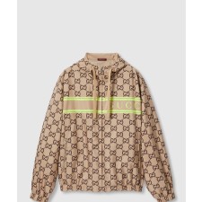 [GUCCI-구찌]라이트 나일론 GG 프린트 후드 재킷 787514