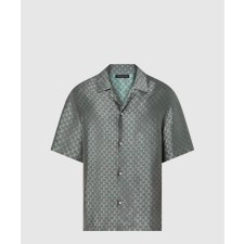 [LOUIS VUITTON-루이비통]쇼트 슬리브드 자카드 실크 블렌드 셔츠 1AFRMA