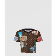 [LOUIS VUITTON-루이비통]빈티지 이펙트 루이 비통 크롭 톱 1AFMYO