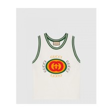 [GUCCI-구찌]플라워 코튼 톱 742519