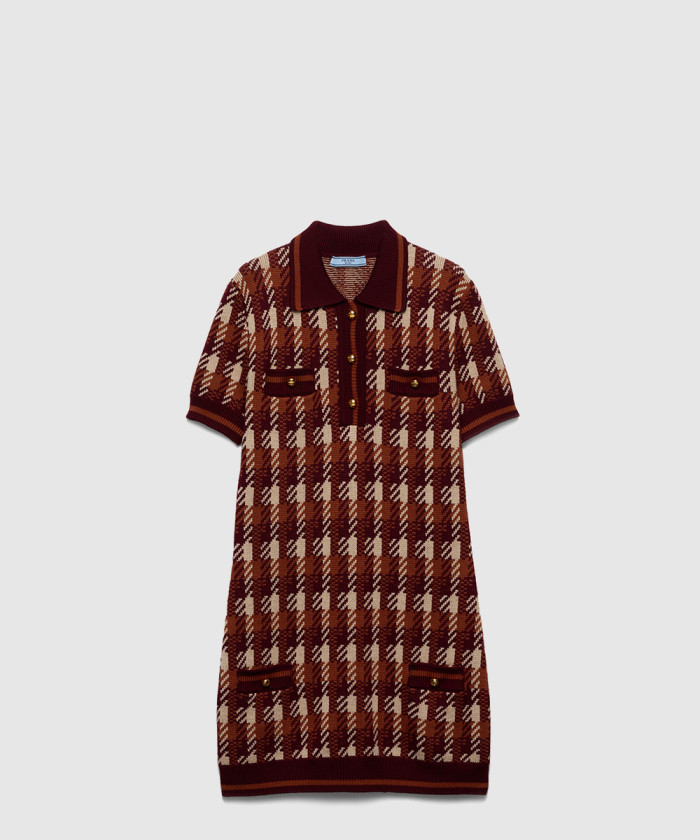 [PRADA-프라다]울 니트 미니 드레스 23A051