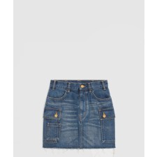 [CELINE-셀린느]다크 카고 미니 유니온 주프 워시 데님 2S2673