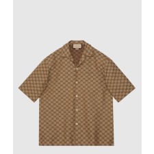 [GUCCI-구찌]GG 리넨 혼방 캔버스 셔츠 742707