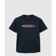 [GUCCI-구찌]프린트 코튼 저지 티셔츠 787299