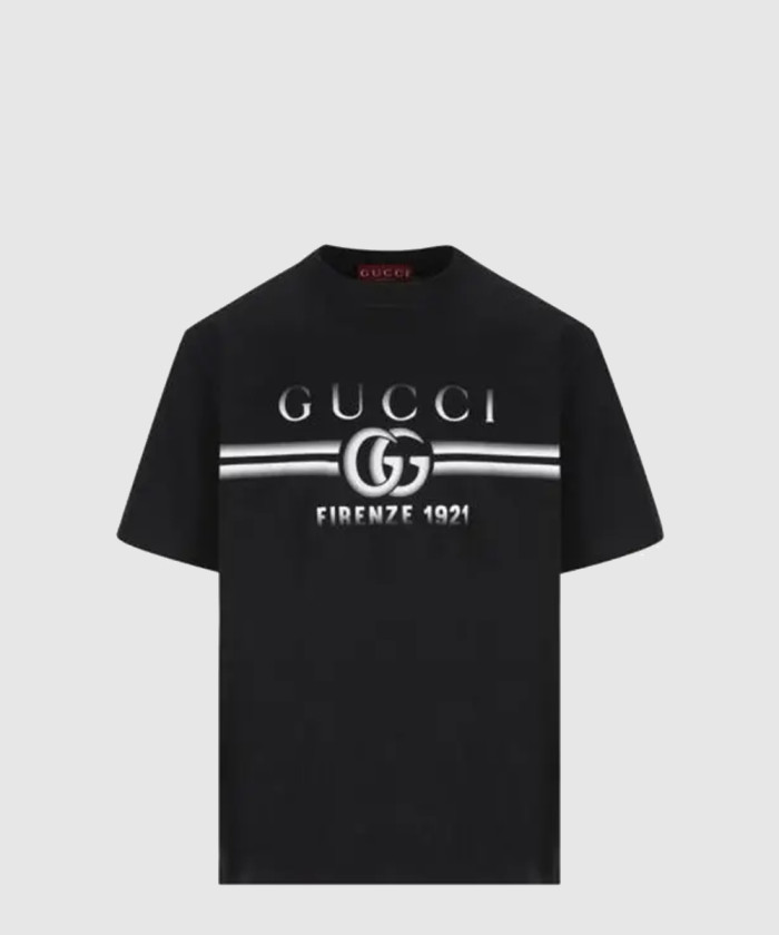 [GUCCI-구찌]프린트 코튼 저지 티셔츠 785345