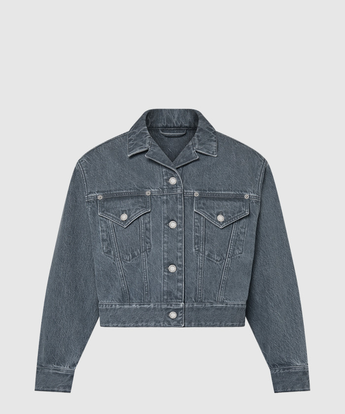 [LOUIS VUITTON-루이비통]워시드 데님 재킷 1AFTEU