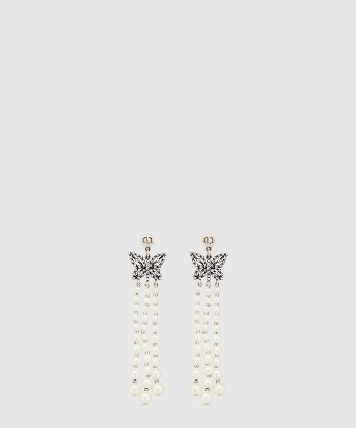 [DIOR-디올]크리스탈 메탈 레진 귀걸이 E3087