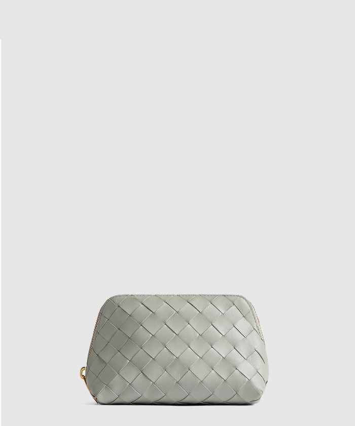 [BOTTEGA-보테가베네타]스몰 인트레치아토 반달 뷰티 파우치 764044