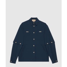 [GUCCI-구찌]자수 코튼 나일론 셔츠 747375