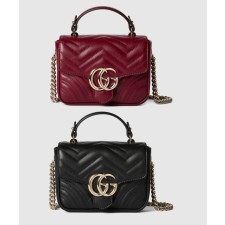 [GUCCI-구찌]GG 마몽 미니 탑 핸들백 811238