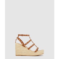 [VALENTINO-발렌티노]락스터드 스트랩 웨지 샌들