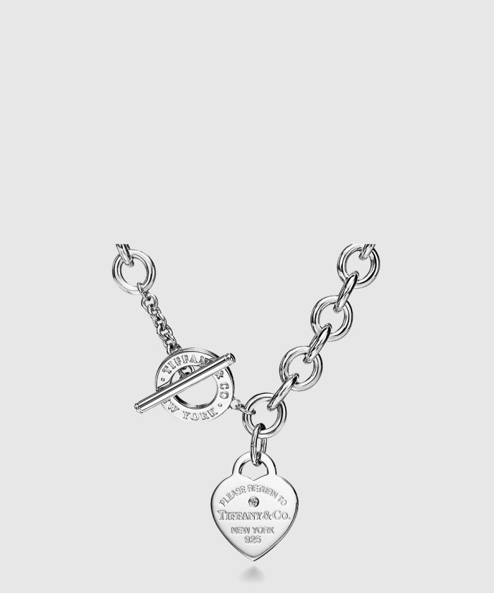[TIFFANY-티파니]하트 태그 목걸이