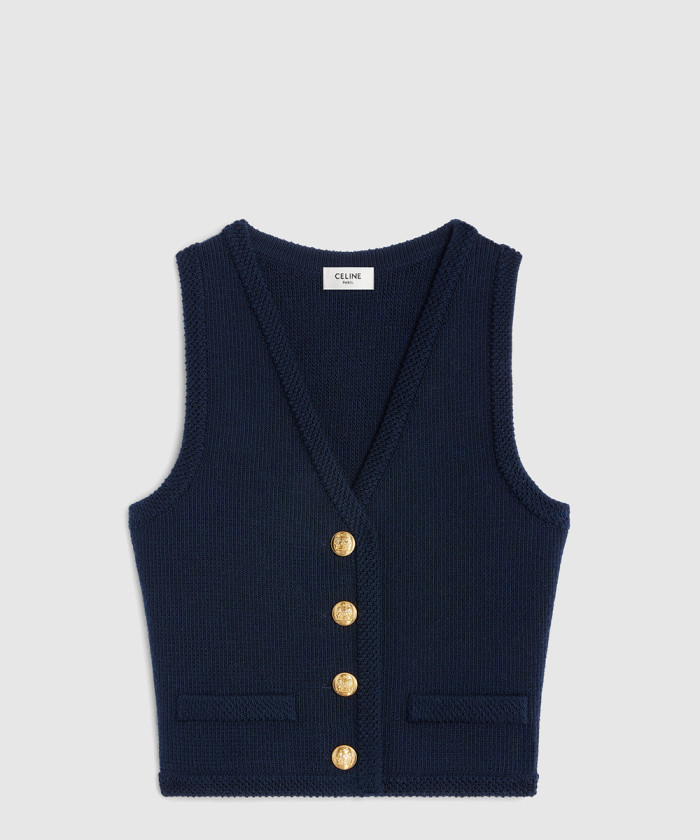 [CELINE-셀린느]울 크롭 카디건 2AJ712