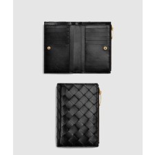 [BOTTEGA-보테가베네타]미디엄 인트레치아토 폴더형 지퍼 지갑 667468