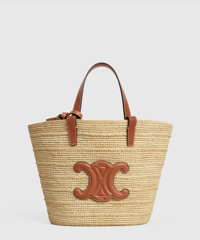 [CELINE-셀린느]식물 소재와 소가죽 소프트 클래식 바구니 115802