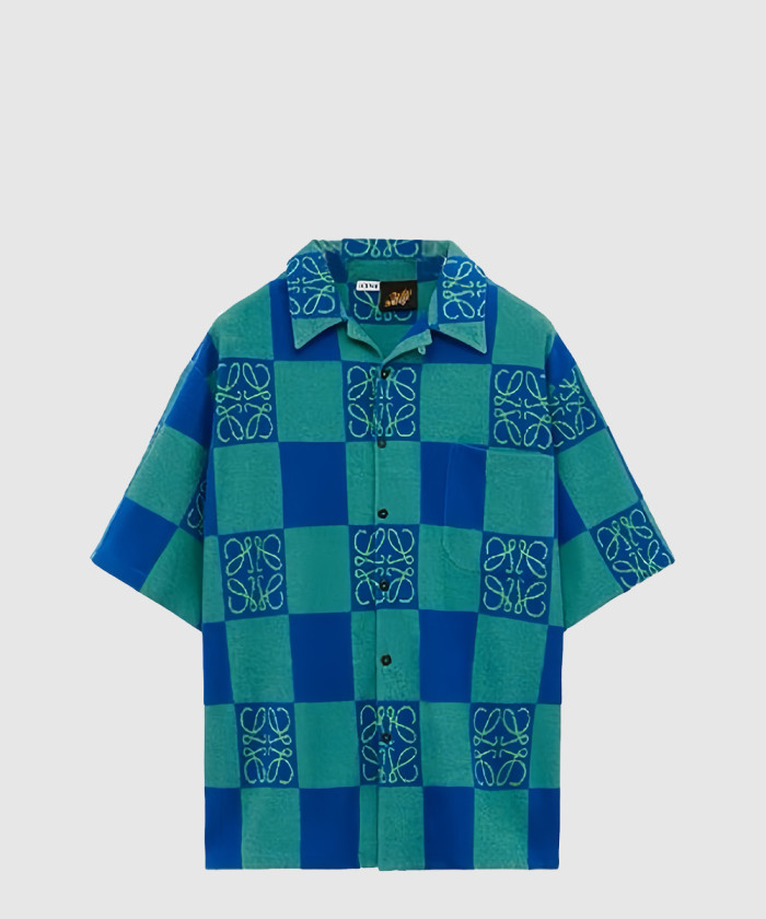 [LOEWE-로에베]반팔 셔츠 테리 코튼 자카드