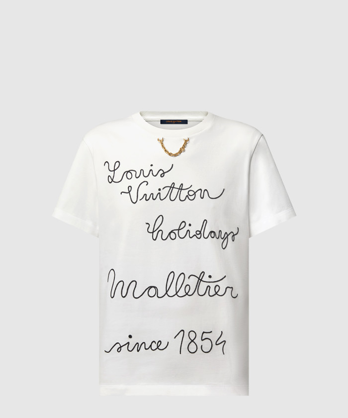 [LOUIS VUITTON-루이비통]엠브로이더드 클럽 티셔츠 1AFYOX