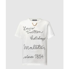 [LOUIS VUITTON-루이비통]엠브로이더드 클럽 티셔츠 1AFYOX
