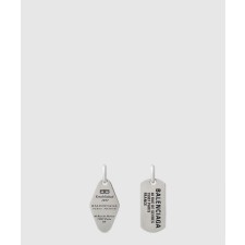 [BALENCIAGA-발렌시아가]앤티크 실버에 태그 귀걸이 748070