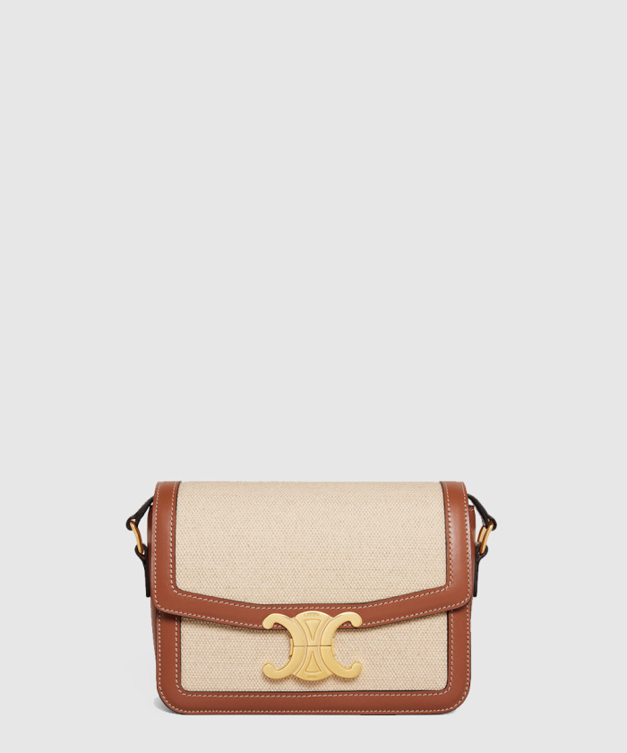 [CELINE-셀린느]패브릭과 소가죽 클러치 188882