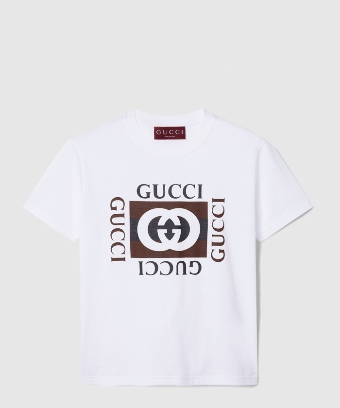 [GUCCI-구찌]프린트 코튼 저지 티셔츠 787299