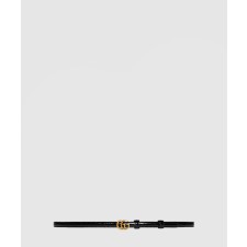 [GUCCI-구찌]씬 페이턴트 더블 G 벨트 707327