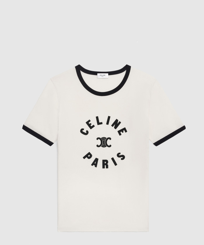 [CELINE-셀린느]트리옹프 티셔츠 코튼 저지 2X14O6