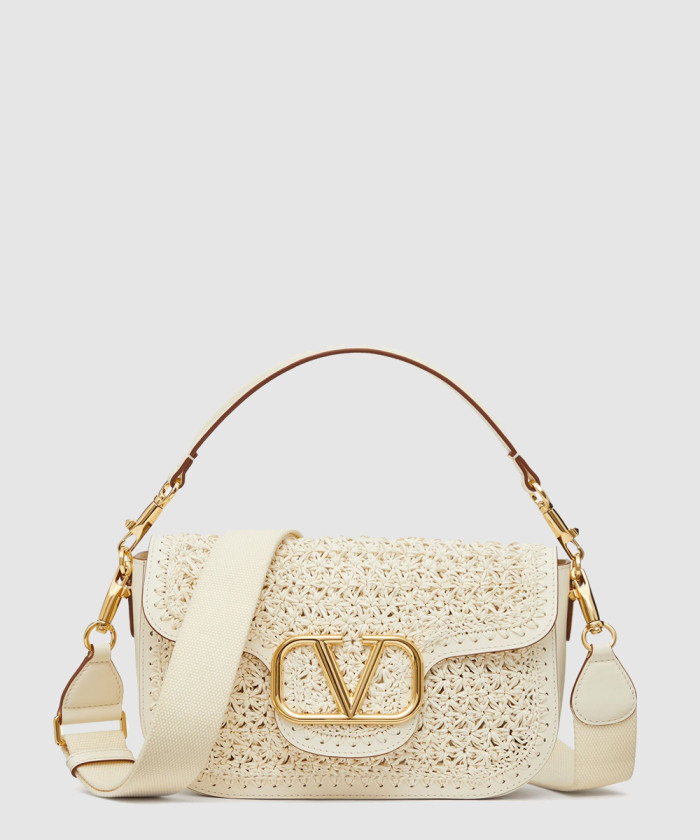 [VALENTINO-발렌티노]우븐 가죽 숄더백