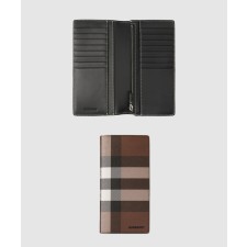 [BURBERRY-버버리]체크 레더 장지갑 80528031
