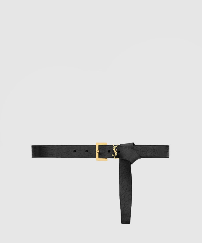 [SAINT LAURENT-생로랑]그레인 램스킨 소재의 벨트 784193