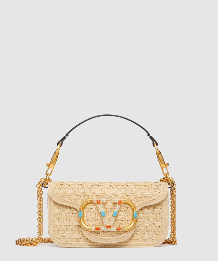 [VALENTINO-발렌티노]라피아 스몰 숄더백