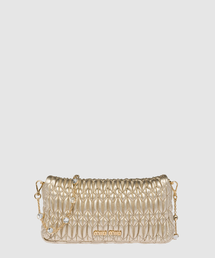 [MIUMIU-미우미우]크리스탈 클로케 숄더백 5BD417