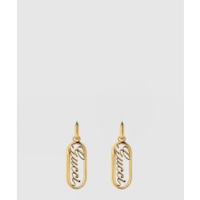 [GUCCI-구찌]스크립트 디테일의 후프 귀걸이 796874