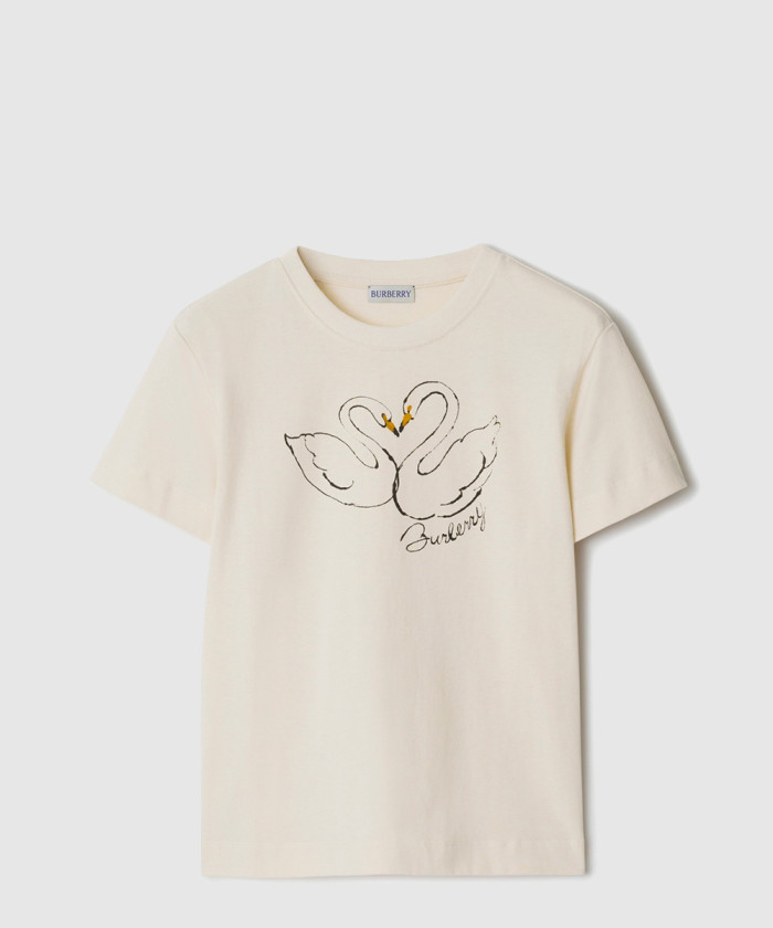 [BURBERRY-버버리]박시 스완 코튼 티셔츠 80958271