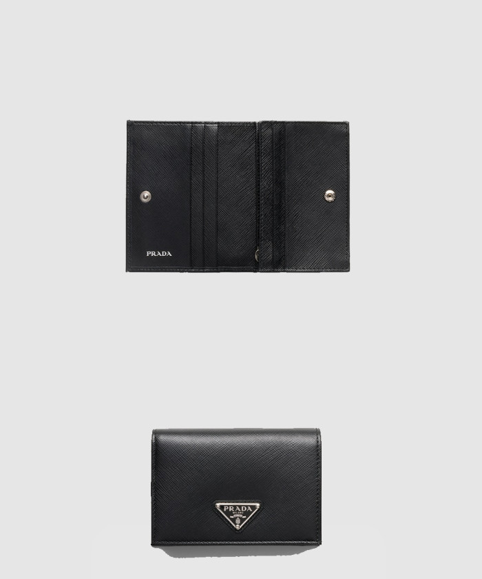[PRADA-프라다]사피아노 트라이앵글 로고 반지갑 1MV021