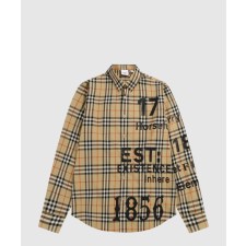 [BURBERRY-버버리]빈티지체크 레터링 셔츠 80581011