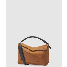 [LOEWE-로에베]빅 사이즈 누벅 퍼즐 클러치