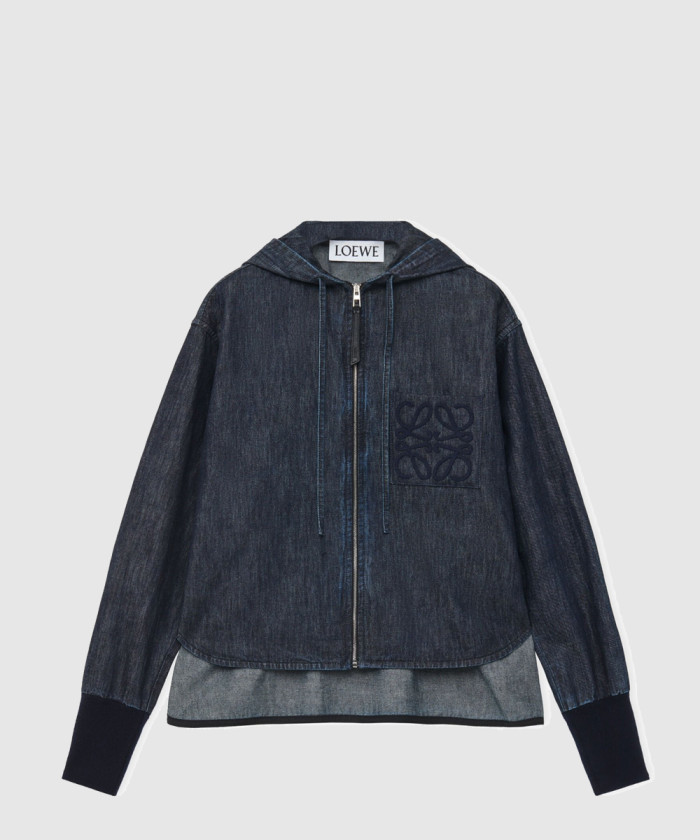 [LOEWE-로에베]데님 후드 재킷