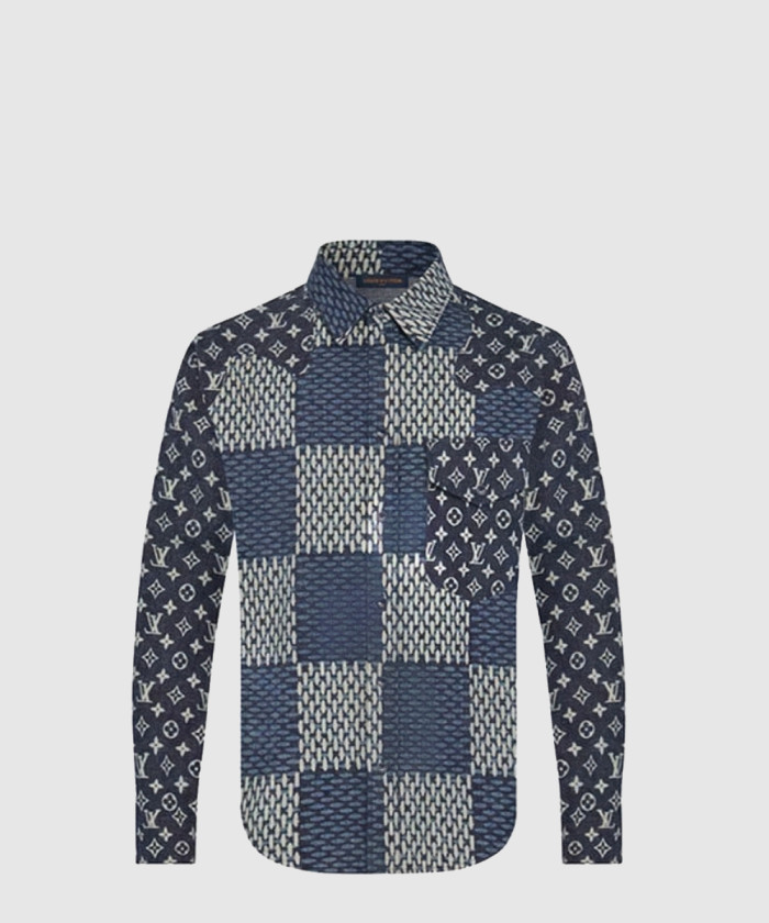 [LOUIS VUITTON-루이비통]데님 셔츠 1A7X96