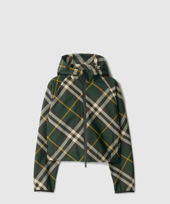 [BURBERRY-버버리]크롭 체크 라이트웨이트 자켓 80818891