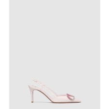 [VALENTINO-발렌티노]크리스탈 레더 스트랩 힐